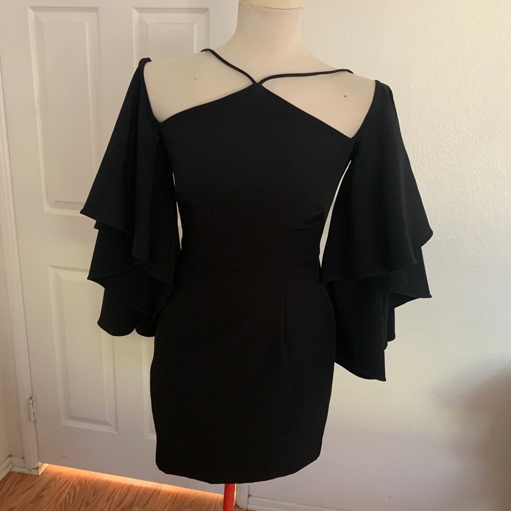 Black mini dress
